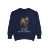 Schipperke Humor Sweatshirt, True Navy, front view