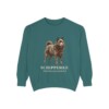 schipperke-sweatshirt-latin-blue-spruce Schipperke Latin Sweatshirt, Blue Spruce, front view