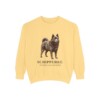 schipperke-sweatshirt-latin-butter Schipperke Latin Sweatshirt, Butter, front view