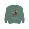 schipperke-sweatshirt-latin-light-green Schipperke Latin Sweatshirt, Light Green, front view