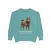 schipperke-sweatshirt-latin-seafoam Schipperke Latin Sweatshirt, Seafoam, front view