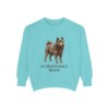 Schipperke Mom Sweatshirt, Chalky Mint, front view