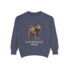 Schipperke Mom Sweatshirt, Denim, front view