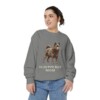 Schipperke Mom Sweatshirt, Grey, person 2 front