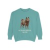 Schipperke Mom Sweatshirt, Seafoam, front view