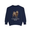Schipperke Mom Sweatshirt, True Navy, front view