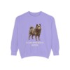 Schipperke Mom Sweatshirt, Violet, front view