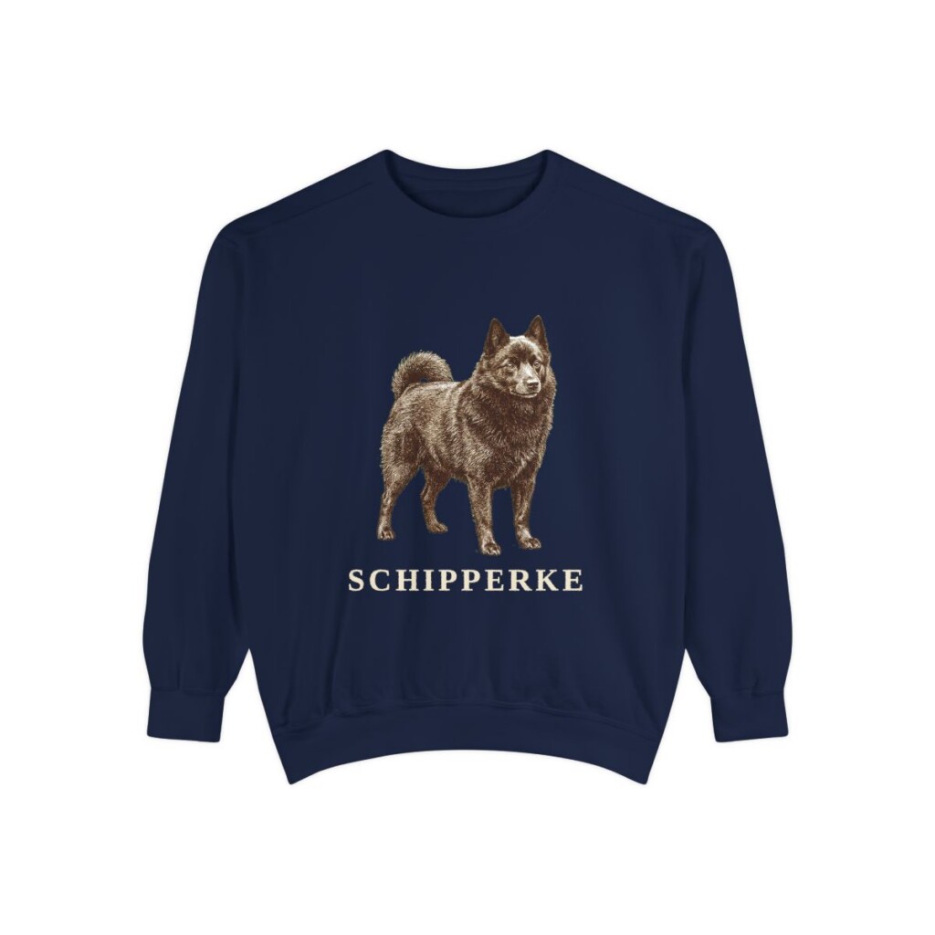 Schipperke Sweatshirt, True Navy, front view