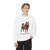 Schipperke Sweatshirt, White, person 1 front