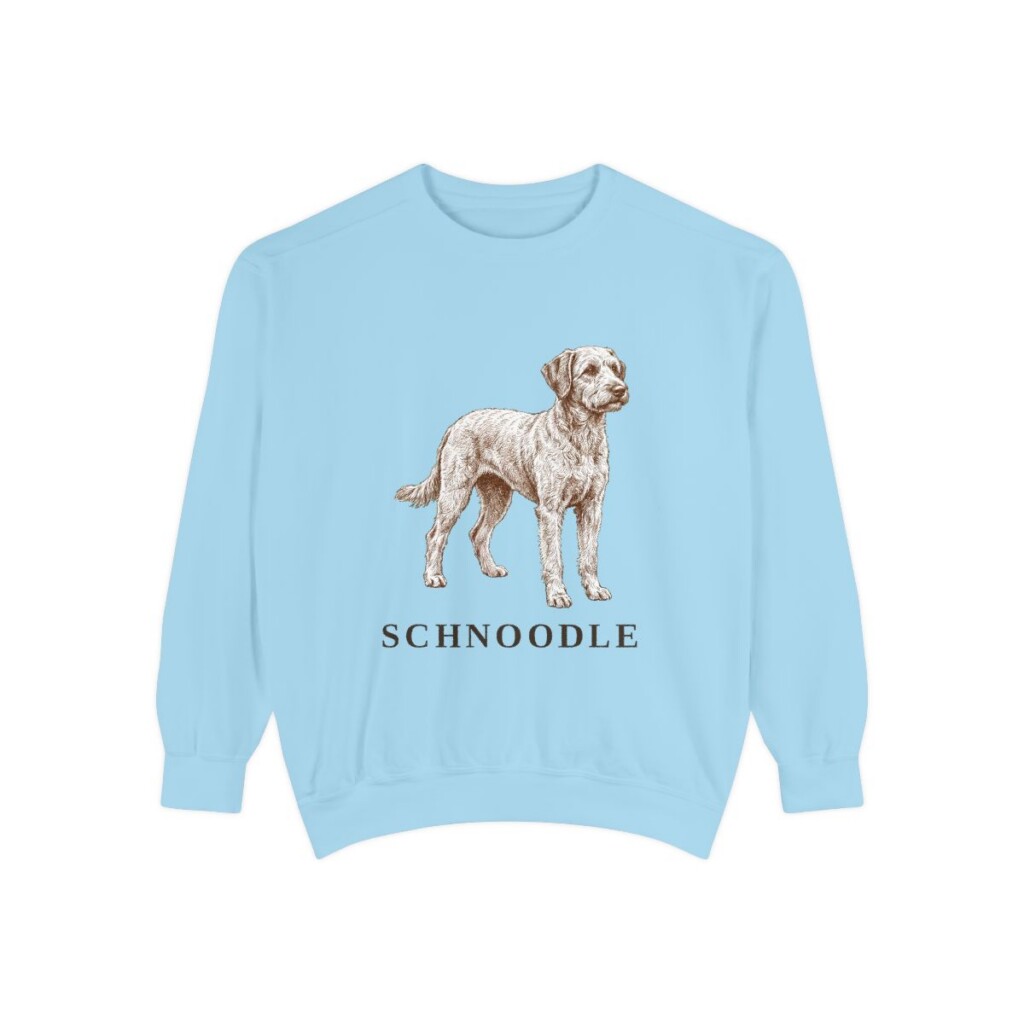 Schnoodle Sweatshirt, Chambray, front view
