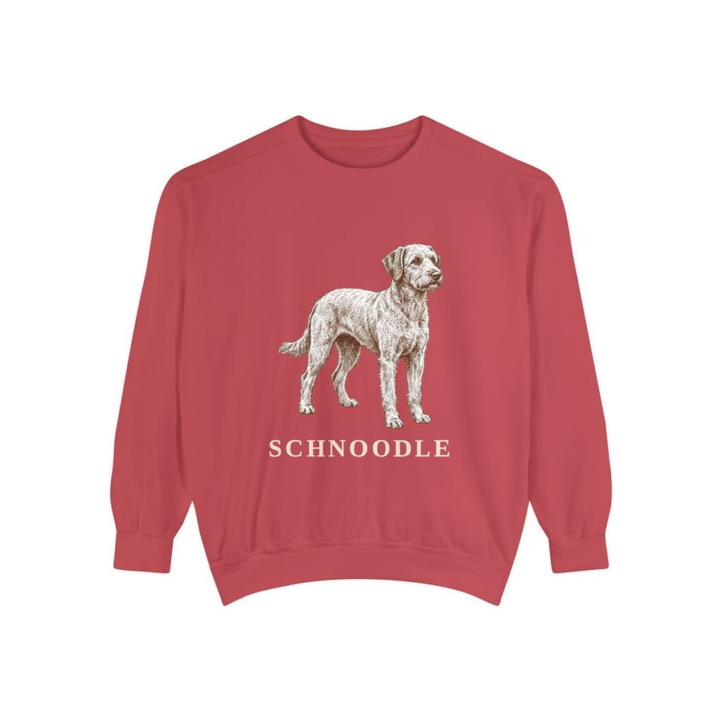 Schnoodle Sweatshirt, Crimson, front view