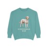 Schnoodle Dad Sweatshirt, Seafoam, front view