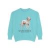 Schnoodle Latin Sweatshirt, Chalky Mint, front view