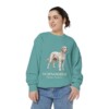 Schnoodle Latin Sweatshirt, Seafoam, person 2 front