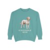 Schnoodle Mom Sweatshirt, Seafoam, front view