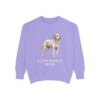 Schnoodle Mom Sweatshirt, Violet, front view