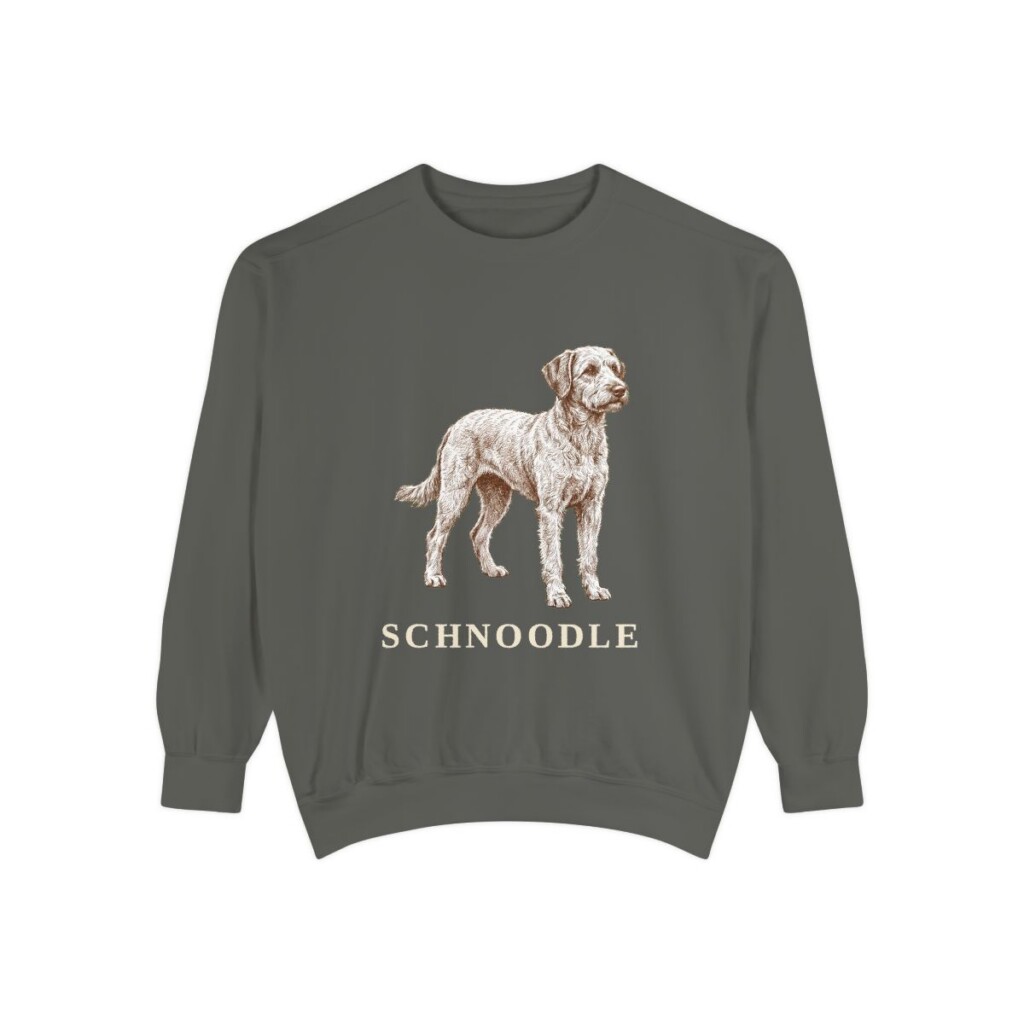 Schnoodle Sweatshirt, Pepper, front view