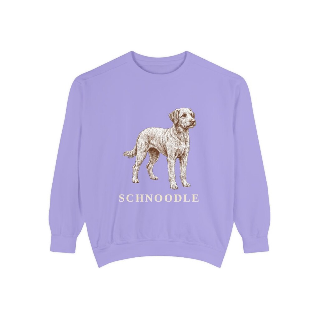 Schnoodle Sweatshirt, Violet, front view