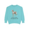 Scottish Deerhound Sweatshirt, Chalky Mint, front view