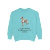 Scottish Deerhound Dad Sweatshirt, Chalky Mint, front view