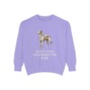 Scottish Deerhound Dad Sweatshirt, Violet, front view