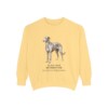 Scottish Deerhound Latin Sweatshirt, Butter, front view