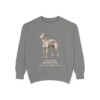 Scottish Deerhound Latin Sweatshirt, Grey, front view