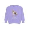 Scottish Deerhound Latin Sweatshirt, Violet, front view
