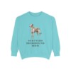 Scottish Deerhound Mom Sweatshirt, Chalky Mint, front view