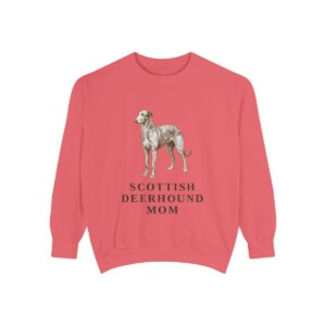 Scottish Deerhound Mom Sweatshirt, Watermelon, front view