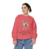Scottish Deerhound Mom Sweatshirt, Watermelon, person 2 front