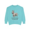 Scottish Terrier Sweatshirt, Chalky Mint, front view