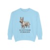 Scottish Terrier Sweatshirt, Chambray, front view