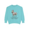 scottish-terrier-sweatshirt-humor-chalky-mint Scottish Terrier Humor Sweatshirt, Chalky Mint, front view