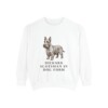 scottish-terrier-sweatshirt-humor-white Scottish Terrier Humor Sweatshirt, White, front view