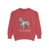 Scottish Terrier Latin Sweatshirt, Crimson, front view