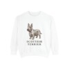 Scottish Terrier Sweatshirt, White, front view