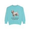 Sealyham Terrier Sweatshirt, Chalky Mint, front view