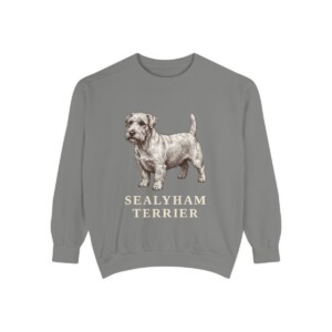 Sealyham Terrier Sweatshirt, Grey, front view