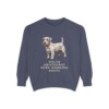 Sealyham Terrier Humor Sweatshirt, Denim, front view