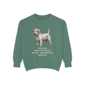 Sealyham Terrier Humor Sweatshirt, Light Green, front view