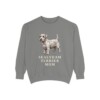 sealyham-terrier-sweatshirt-mom-grey Sealyham Terrier Mom Sweatshirt, Grey, front view
