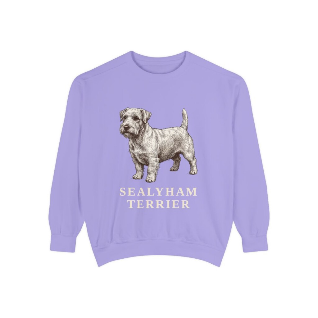 Sealyham Terrier Sweatshirt, Violet, front view