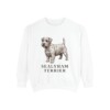 Sealyham Terrier Sweatshirt, White, front view