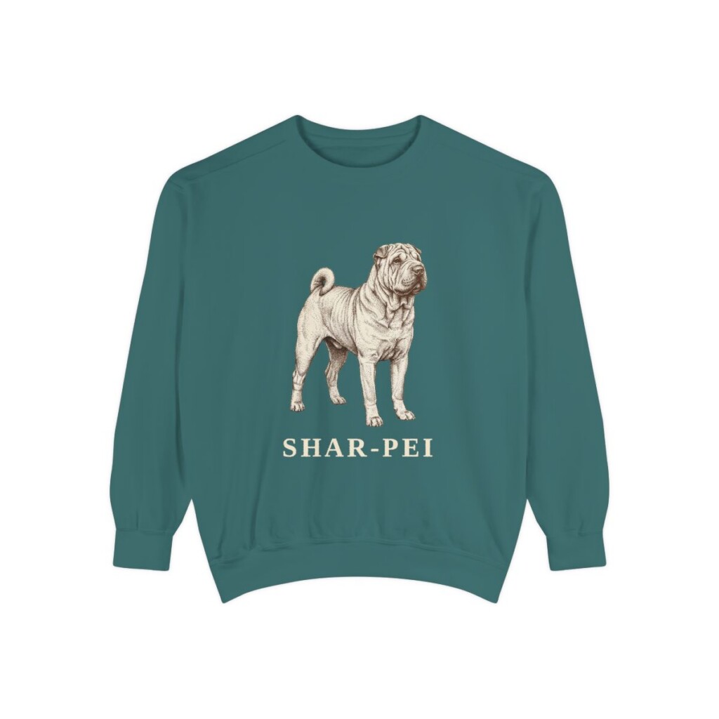 Shar-Pei Sweatshirt, Blue Spruce, front view