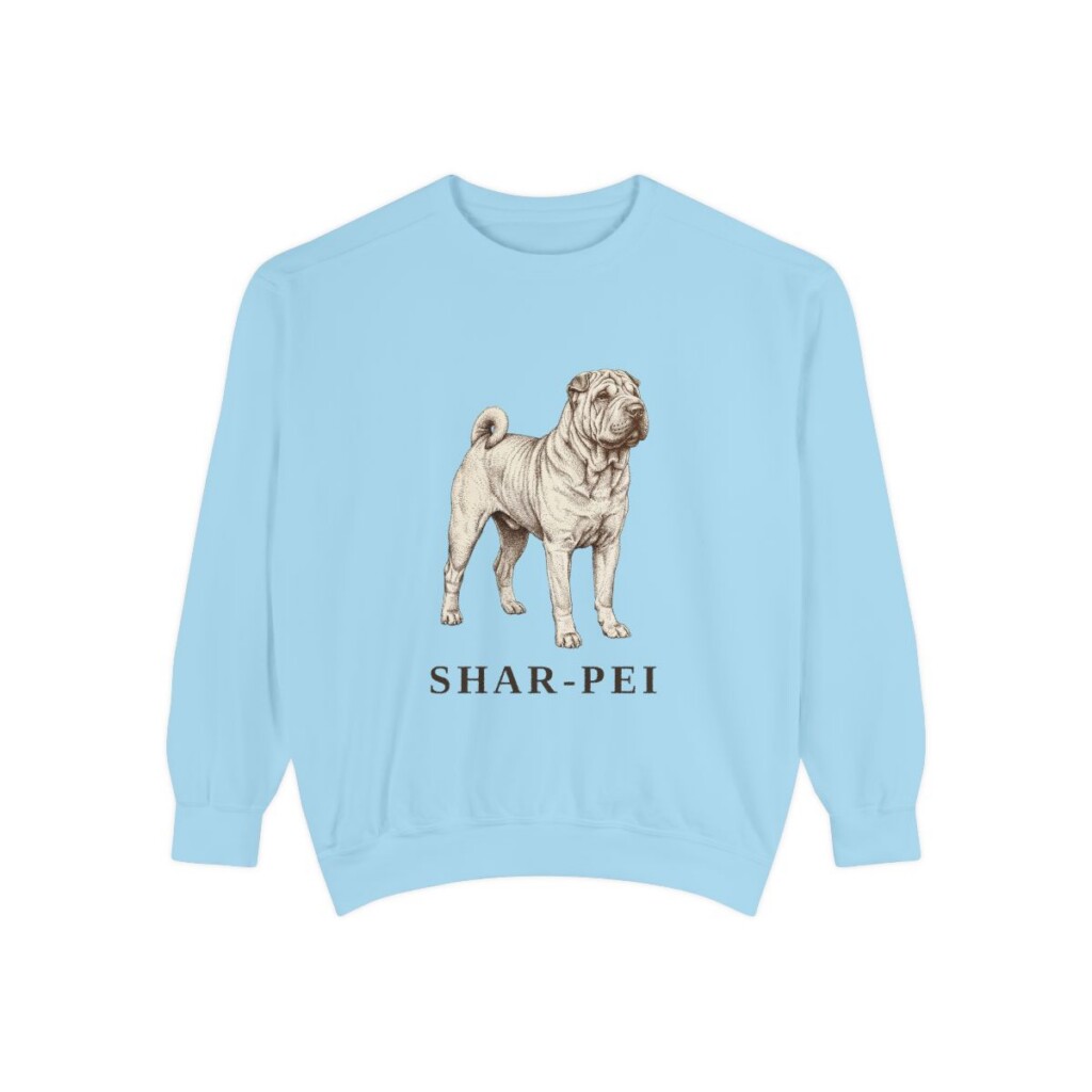 Shar-Pei Sweatshirt, Chambray, front view