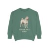 Shar-Pei Dad Sweatshirt, Light Green, front view