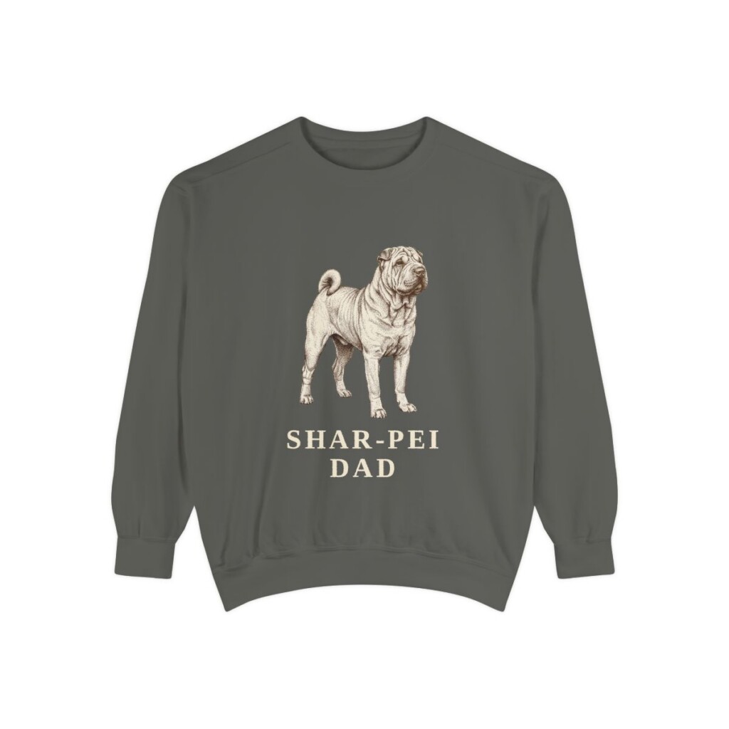 Shar-Pei Dad Sweatshirt, Pepper, front view