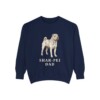 Shar-Pei Dad Sweatshirt, True Navy, front view
