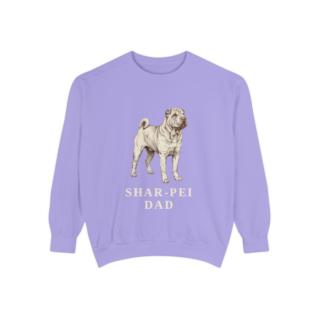 Shar-Pei Dad Sweatshirt, Violet, front view